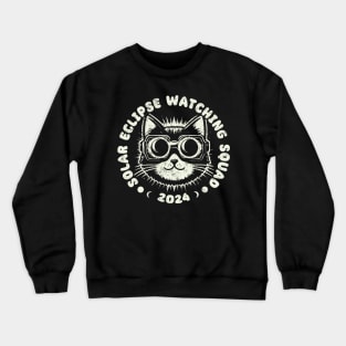 Solar Eclipse Watching Squad 2024 Crewneck Sweatshirt